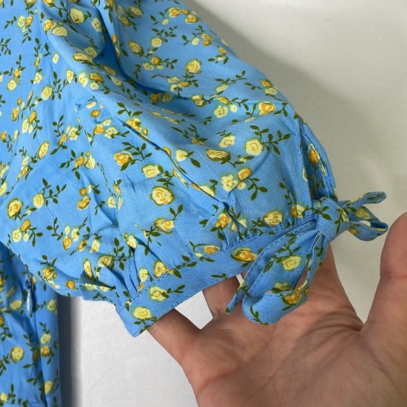 Faithfull the brand blue Daija midi dress size 6 - Picture 4 of 12